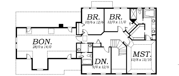 upper floor house blueprint