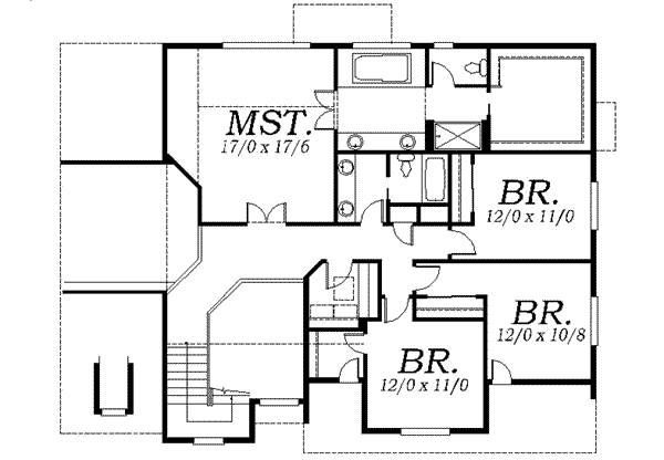 upper floor house blueprint