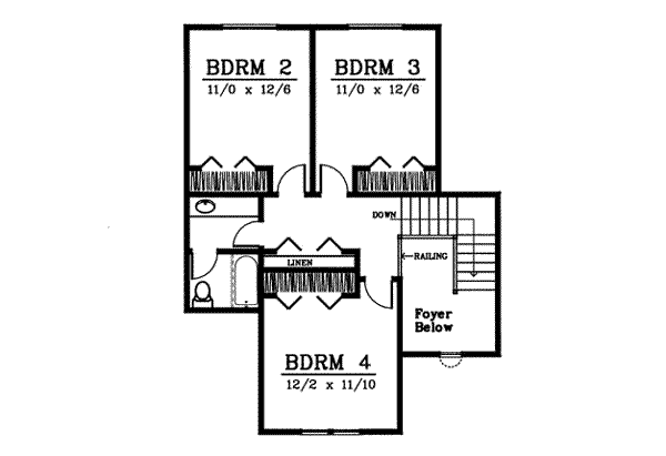 upper floor house blueprint
