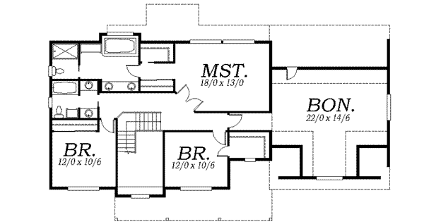 upper floor house blueprint