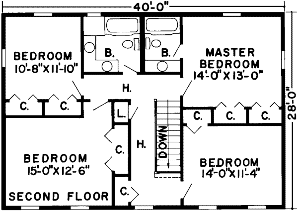 upper floor house blueprint