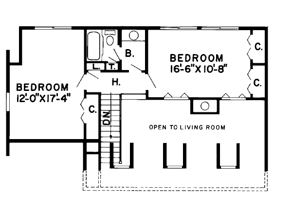 upper floor house blueprint