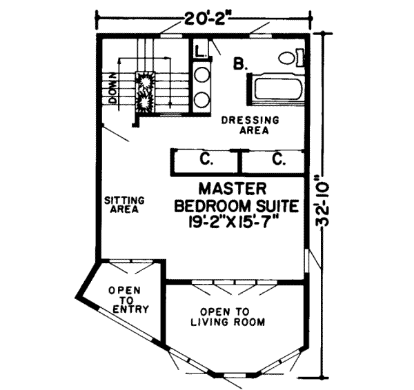 upper floor house blueprint