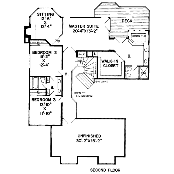 upper floor house blueprint