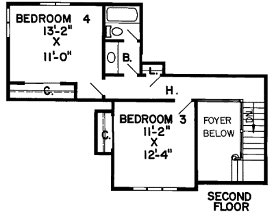 upper floor house blueprint