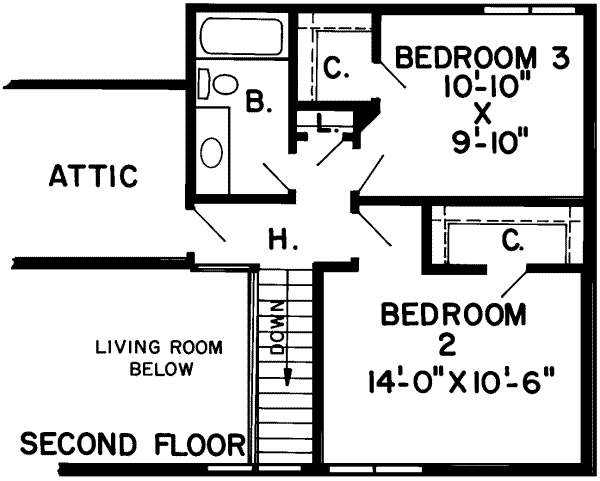 upper floor house blueprint