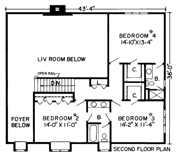 upper floor house blueprint
