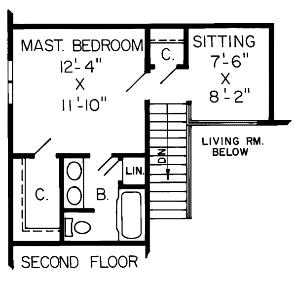 upper floor house blueprint