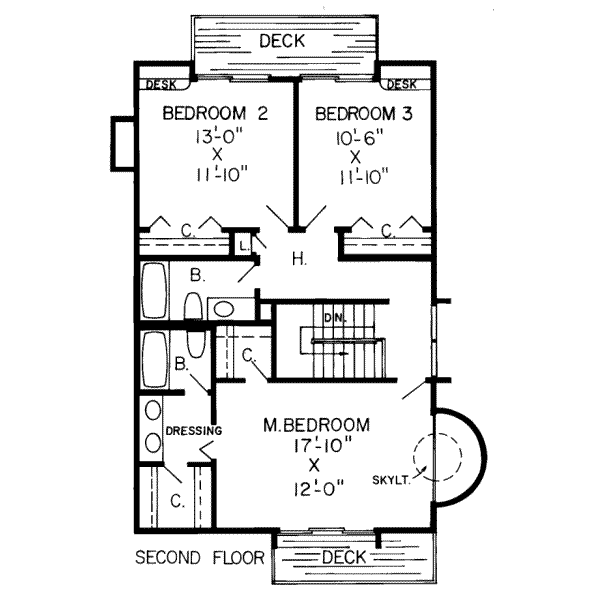 upper floor house blueprint