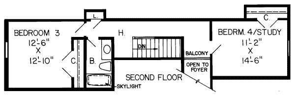 upper floor house blueprint