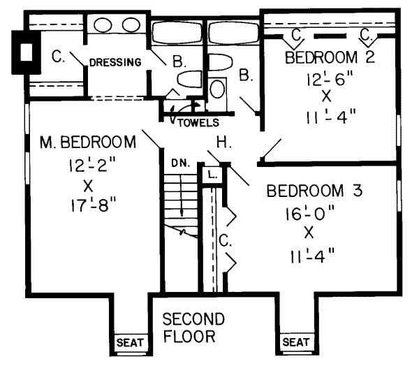 upper floor house blueprint