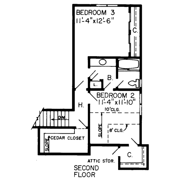 upper floor house blueprint