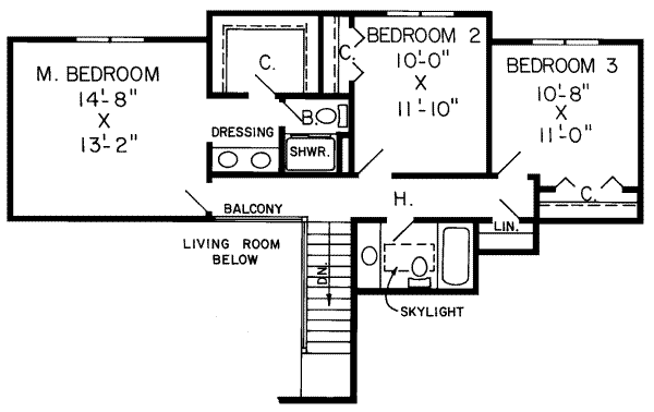 upper floor house blueprint