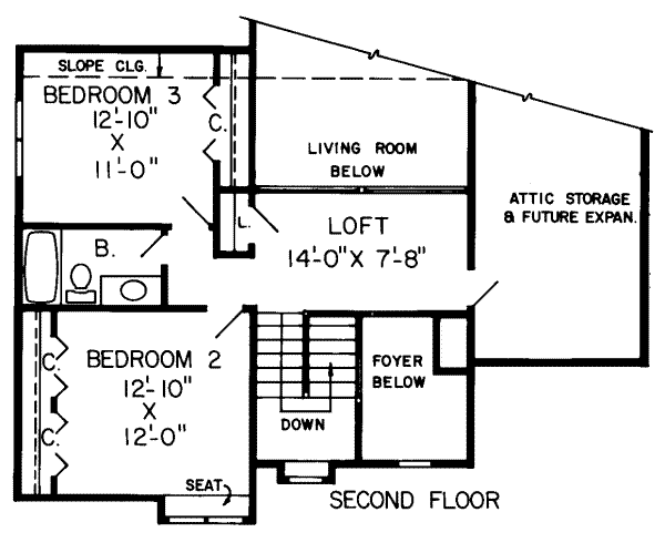 upper floor house blueprint