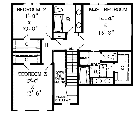upper floor house blueprint
