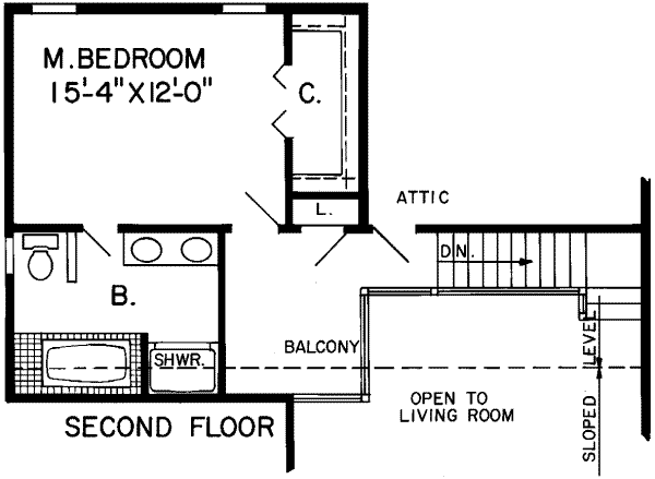 upper floor house blueprint