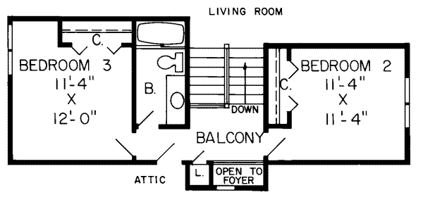 upper floor house blueprint