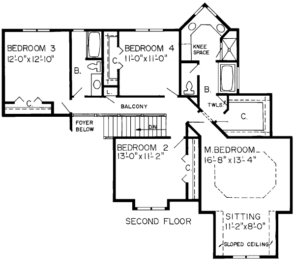 upper floor house blueprint