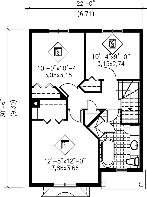 upper floor house blueprint
