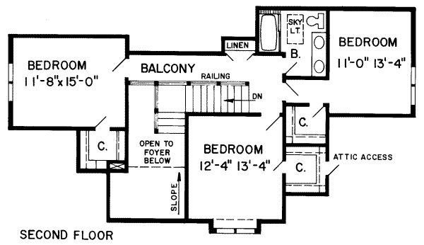 upper floor house blueprint