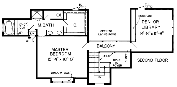 upper floor house blueprint