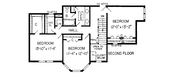 upper floor house blueprint
