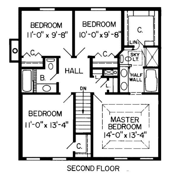 upper floor house blueprint