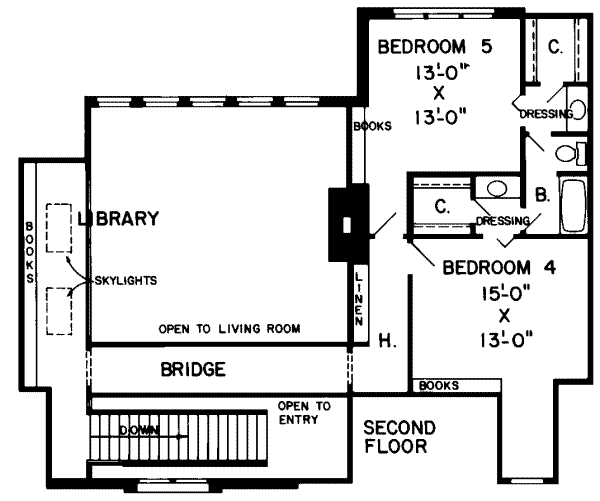 upper floor house blueprint