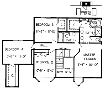 upper floor house blueprint