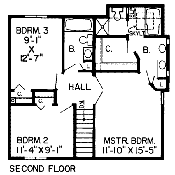 upper floor house blueprint