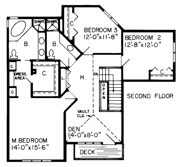 upper floor house blueprint