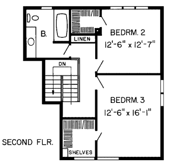 upper floor house blueprint
