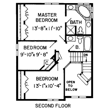upper floor house blueprint