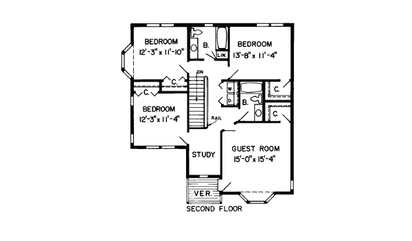 upper floor house blueprint