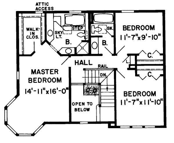 upper floor house blueprint