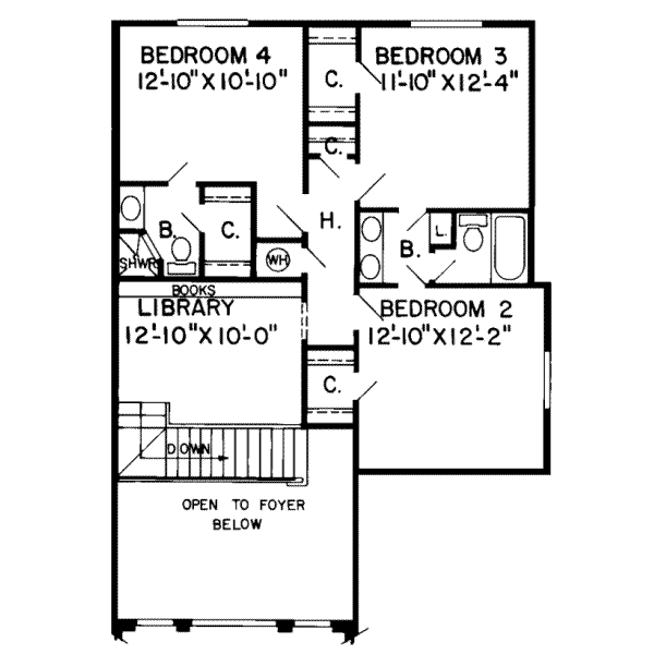 upper floor house blueprint