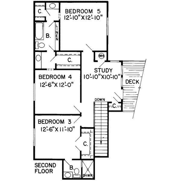 upper floor house blueprint