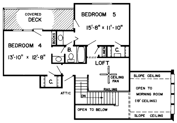 upper floor house blueprint