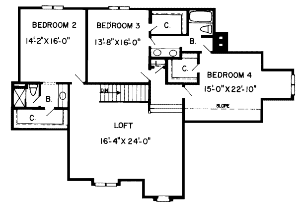 upper floor house blueprint