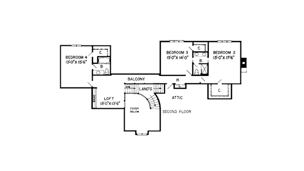 upper floor house blueprint