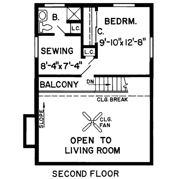 upper floor house blueprint