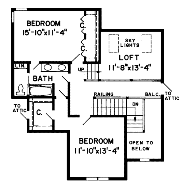 upper floor house blueprint