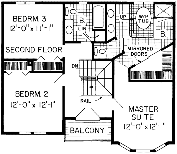 upper floor house blueprint
