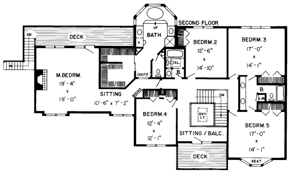 upper floor house blueprint