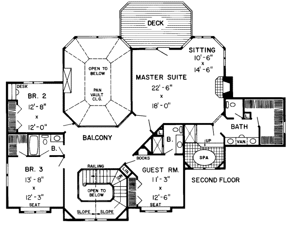 upper floor house blueprint