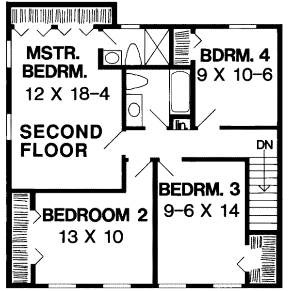 upper floor house blueprint