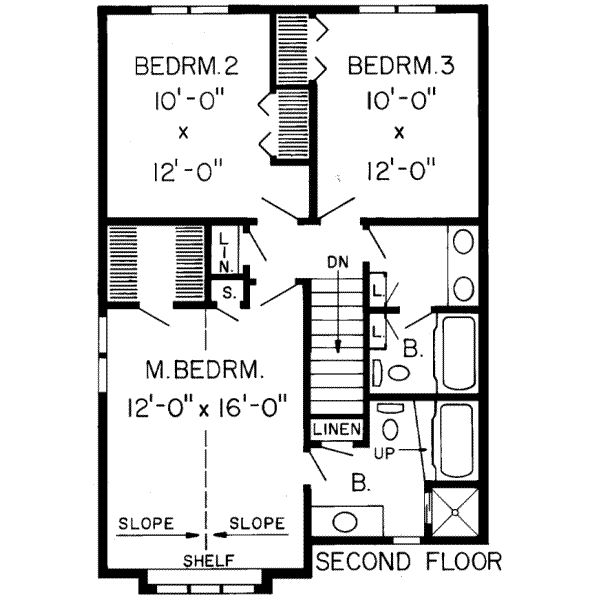 upper floor house blueprint