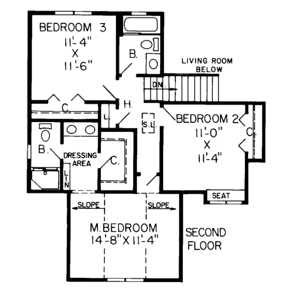 upper floor house blueprint