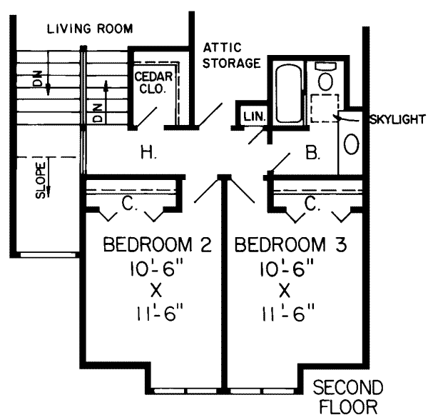 upper floor house blueprint