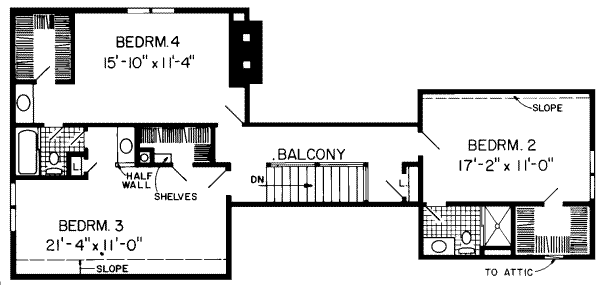 upper floor house blueprint